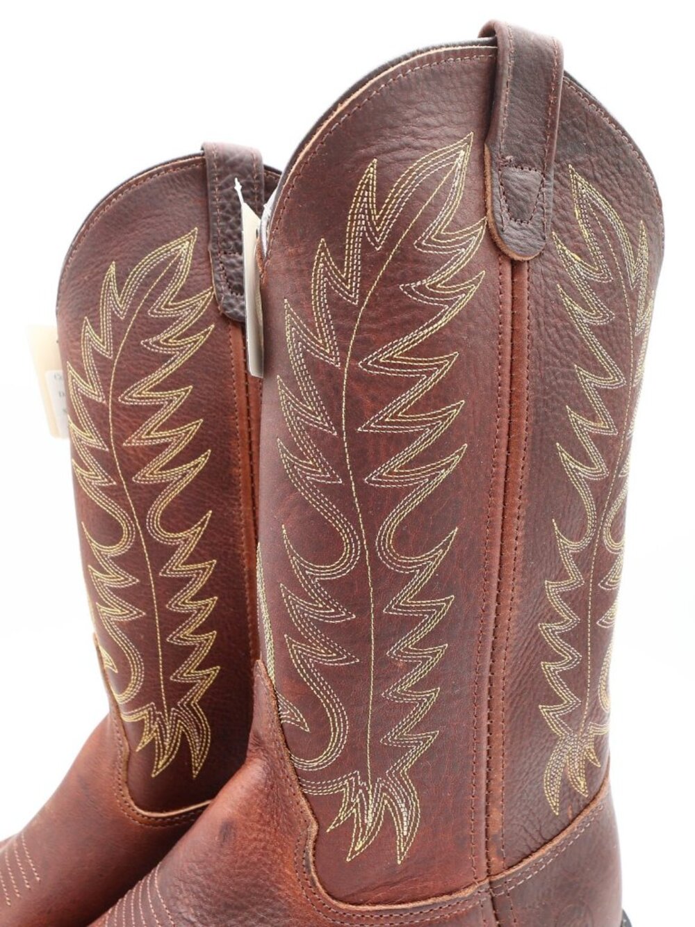 Double-H Boots Mens 8.5 D USA Leather Work Western Cowboy Boots NIB 3269 - Picture 4 of 16